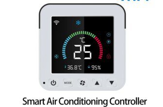 Wifi Air Conditioner Controller Real-Time Digital Display LCD Panel Devices Tuya Smart Life Wireless Remote Alexa Google Home