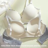 Best Discount on 10CM Ultra Thick Push Up Bra for Small Chest Seamless Wireless Lift Anti-Sagging Bra Soft Support Side Fat Control Invisible Bra – Only 10.09!