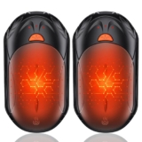 2-Pack Hand Warmer Rechargeable 6000mAh OUTJUT Portable Pocket Warmer 3 Heating Modes USB Electric Split Rechargeable Hand Warmer Suitable for Outdoor Sports, Camping, for Reno Patients – Electric hand warmer