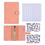 Best Deal on 2024 Budget Binder A6 PU Leather Notebook Cash Envelopes System Set Clip-On Binder Pockets For Money Saving Bill Organizer Gifts – Only 1.46!