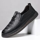 Best Deal on 2024 High End New White Fashionable Loafers Men’s Casual Flat Shoes Massage Soles Men’s Interview Formal Shoes Free Delivery – Only 23.89!