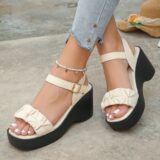 Best Discount on 20252 NEW Women’s Summer Outdoor Sandals Thick Heel Casual Beach Shoes Style Versatile Wide Heel Rubber Bottom – Only 9.99!
