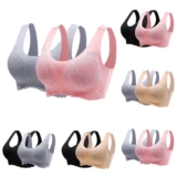 Best Sale on 2 Pack Set Sports Bra Warehouse UK Deals Lace Seamless Underwear without Steel Ring Gathering Breasts Bras Push Up Wirefree Workout Bra Full Coverage Running Bralettes Lightweight Underwear – Only 0.01!