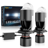 Best Discount on 2pcs H4 LED Projector Mini Lens Auto H4 LED Headlight Bulb Kit Conversion High Beam Low Beam 6000K Turbo Fan Car Light Lamp – Only 19.99!