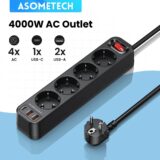 Best Discount on 4000W EU Power Strip PD QC3.0 USB Fast Charger Smart Home Socket Overload Protection 3 USB Port Multiple USB C Extension Socket – Only 18.99!