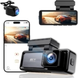 4K+1080P DUAL Dash Cam Front and Rear, Dual Car Camera, 3.2” IPS Dashcam for Cars with FREE 64GB Card Included,Night Vision, 170°Wide Angle, WDR, 24H Parking Mode with Loop Recording and G-sensor – Dash cam