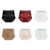 Best Sale on 4Pcs Fashion Ultra-thin Lace Flower Briefs Mid Waist Cotton Crotch Seamless Panties Underpants Lingerie Underwear for Women Gift – Only 7.12!