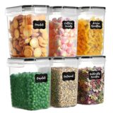 Best Deal on 6pcs/set 1.6L Plastic Storage Box Transparent Sealed Preservation Box For  Coarse Cereals Grains Home Kitchen Food Containers – Only 19.99!