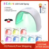 Best Deal on 8 Color PDT LED Facial Mask Photon Skin Rejuvenation Machine Red Light Therapy Anti-Acne Anti-wrinkle Lighten Freckle Home Use – Only 48.79!