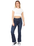 989Zé ENZO Womens Bootcut Jeans Trousers Ladies Casual Comfort Stretch Denim Pants All Waist Sizes UK EZL430 Jeans MID Blue 12 – Plus size bootcut jeans