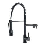 Black Kitchen Sink Faucet Pull Down Hot and Cold Water Mixer