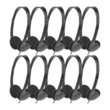 Best Sale on A10I Classroom Headphones 10 Pack for Kids School, Earphones 3.5MM Audio Headset for Students Children Toddler Teens – Only 12.59!
