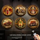 Best Discount on American Country Wall Art, Beer Bottle Cap Design, LED Light Wall Décor, Pub Wall Decoration, Iron Art Ornament – Only 19.99!
