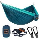 AnorTrek Camping Hammock, Super Lightweight Portable Parachute Hammock with Two Tree Straps Single or Double Nylon Travel Tree Hammocks for Camping Backpacking Hiking – Kids hammock