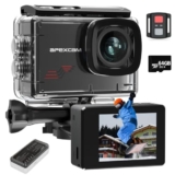 Apexcam M80 Action Camera with 64GB Card 4K 60FPS 48MP 40M Ultra HD Camera Underwater Waterproof Sport Camera 8X Zoom Pre-Recording WIFI Wide Angle with 2×1350 Battery Holder Set Accessories Kits – Action camera