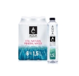 AQUA Carpatica 1.5L x 6 Pure Natural Still Mineral Water – 6-Pack Bottled Water, Virtually Nitrate Free, Low Sodium, Naturally Alkaline, Natural Electrolytes, Premium Multipack 100% Recyclable – Mineral water