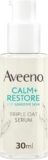 Aveeno Face Calm+Restore Triple Oat Serum (1 x 30ml), Instantly Smoothing Face Serum with Triple Oat Complex and Calming Fever for Fortified Skin and 24h Moisturisation, Face Care for Sensitive Skin – Facial serum