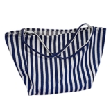 Best Sale on Bags School Bags For Girls Secondary School Striped Bag Big Canvas Tote Bag For Women Summer Beach Classical Fabric Soft Large Handbag Female Large Casual Ladies Work Bag Backpack For (Blue, One Size) – Only 0.09!