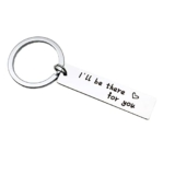 Best Discount on Banemi Funny Keyrings for Women, Friend Keyrings for Girls Rectangle I’ll Be There for You Memorial Keychain – Only 0.01!