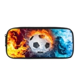Best Discount on Biyejit Red Blue Fire Football Pencil Cases Soccer Big Storage Pencil Bag Pen Pouch for Boys Girls Teenage, Office School Stationary Organiser Supplies Makeup Bag – Only 8.98!