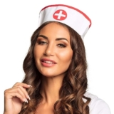 Boland Adult Nurse Hat Hospital Fancy Dress Medical Doctor Dress Up Accessory Headwear White One Size – Nurse costume