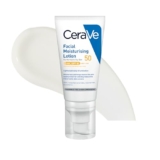CeraVe AM Facial Moisturising Lotion SPF 50 Normal To Dry Skin 52ml With UV Protection And 3 Essential Ceramides – SPF face moisturiser