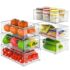 Minekkyes 6-Pack Stacking Chest Freezer Baskets, Perfect Kitchen Organization or Pantry Fridge Organizer (Clear) – Freezer storage basket