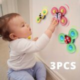 Best Sale on Childrens Interactive Bug Flower Suction Cup Top Toy Cartoon Suction Cup Spinning Baby Toy Educational Fun Play – Only 3.32!