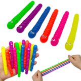 Best Discount on Colorful Soft Caterpillars Fidget Toy Stretch String TPR Rope Kids Birthday Party Favors Pinata Filler Halloween Gifts – Only 0.74!