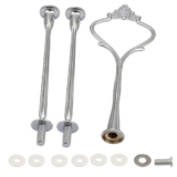 Best Discount on Crown 3 Tier Cake Cupcake Plate Stand Handle Hardware Fitting Holder, Kitchen?Dining & Bar for Easter Day (Silver) – Only 0.01!