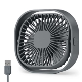Desk Fan USB Small Fans for Desktop Table Bedside, Mini Quiet Home Office Accessories for Bedroom Car Greenhouse Kitchen, Powerful Silent Bed Fan with Cable, 3 Speeds Wind Strong Airflow Plug in – USB fan