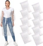 Disposable Rain poncho, 10 PCS Waterproof Ponchos, Emergency Raincoat for Men and Women with Drawstring Hood, Transparent Lightweight Poncho for Camping, Hiking, Climbing – Poncho