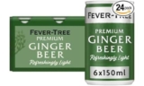 Fever-Tree Refreshingly Light Ginger Beer 6x150ml (Pack of 4, Total 24 Cans) – Ginger lemonade