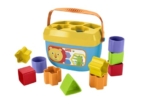 Fisher-Price Stacking Toy Baby’s First Blocks Set of 10 Shapes for Sorting Play for Infants Ages 6+ Months, FFC84 – Shape sorter