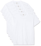 Fruit of the Loom Men’s Original Tee, 5 Pack T-Shirt, White (White 30), Large (Size:L) (Pack of 5) – Basic T-shirt