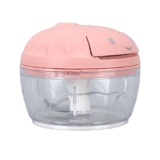 Garlic Grinder Bottom Nonslip,Manual Food Chopper Mini Garlic Grinder Plastic Comfortable Garlic Chopper Easy to Detachable Design for Home Cooking 67cm / 26.4in) (Small Size) – Manual food chopper