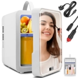 Best Discount on Gdsode Mini Fridge, 6 Litre/6 Cans Car Fridges, Small Fridge Cold & Warm Adjustable temperature, >25dB, LED Temperature Display, Car/Home Mini Refrigerator for Bedrooms, Drinks, Cosmetics, Facial Mask – Only 29.99!