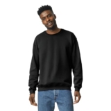 GILDAN Men’s Fleece Crewneck Sweatshirt, Style G18000, Black, XL – Sweatshirt