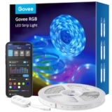 Govee WiFi LED Strip Light 5m, Smart RGB Strip, App Control, Works with Alexa and Google Assistant, Music Sync, LED Lights for Bedroom, TV, Party – Smart LED light strip