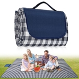 Habaylin Picnic Blanket Waterproof, Extra Large Picnic Mat 200 X 200 cm, Camping Beach Blanket Washable Foldable, Camping Accessories for Outdoor Activities (Dark Blue) – Outdoor blanket