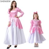 Best Deal on Halloween Parent-child Anime Sleeping Beauty Role-playing Dress Gift Children Princess Adult Female Costume Queen Fancy Dress – Only 20.19!