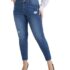 Hanna Nikole Plus Size Skinny Women’s Jeans Ladies Denim Jeans Jeggings Fit Classic Casual Trousers Pants with Pockets – Plus size jeggings