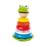 Hape E0457 Mr Frog Stacking Rings – Toddler Activity Toy – Stacking rings