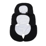 Best Deal on Infant Car Seat Insert, 3D Hollow Universal Carseat Head Body Support Cushion Pillow for Newborn, Reversible and Adjustable Baby Headrest for Stroller, Swing (Black White) – Only 8.17!