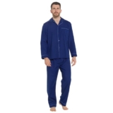 Lora Dora Strong Soul Mens Traditional 2 Piece Pyjamas, Plain Navy, M – Pyjama set for men