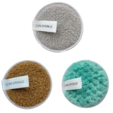 Best Deal on Makeup Pads Reusable Makeup Remover Pads Round Makeup Remover Pads Soft Makeup Remover Sponge Washable Unisex Suitable For All Skin Types Can Be (Grey*1+C*1+Green*1, One Size*1+One Size*1+One Size*1) – Only 0.79!