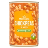 Morrisons Chickpeas In Water, 400g – Roasted chickpeas