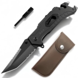 Multi-Tool Camping Multitool Accessories, Stainless Steel Folding Pocket Multitool Survival Equipment with Fire Steel for Garden, Camping, Hiking – Camping knife