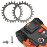 Best Sale on Nails Parts Traction Wheel Kit Stainless Steel Robotic Mower Traction Auxiliary Wheels For Worx Plus S/M Improved – Only 20.09!