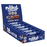 Nakd Blueberry Muffin Natural Fruit & Nut Bars – Vegan – Healthy Snack – Gluten Free – 35g x 18 bars – Fruit & nut bars